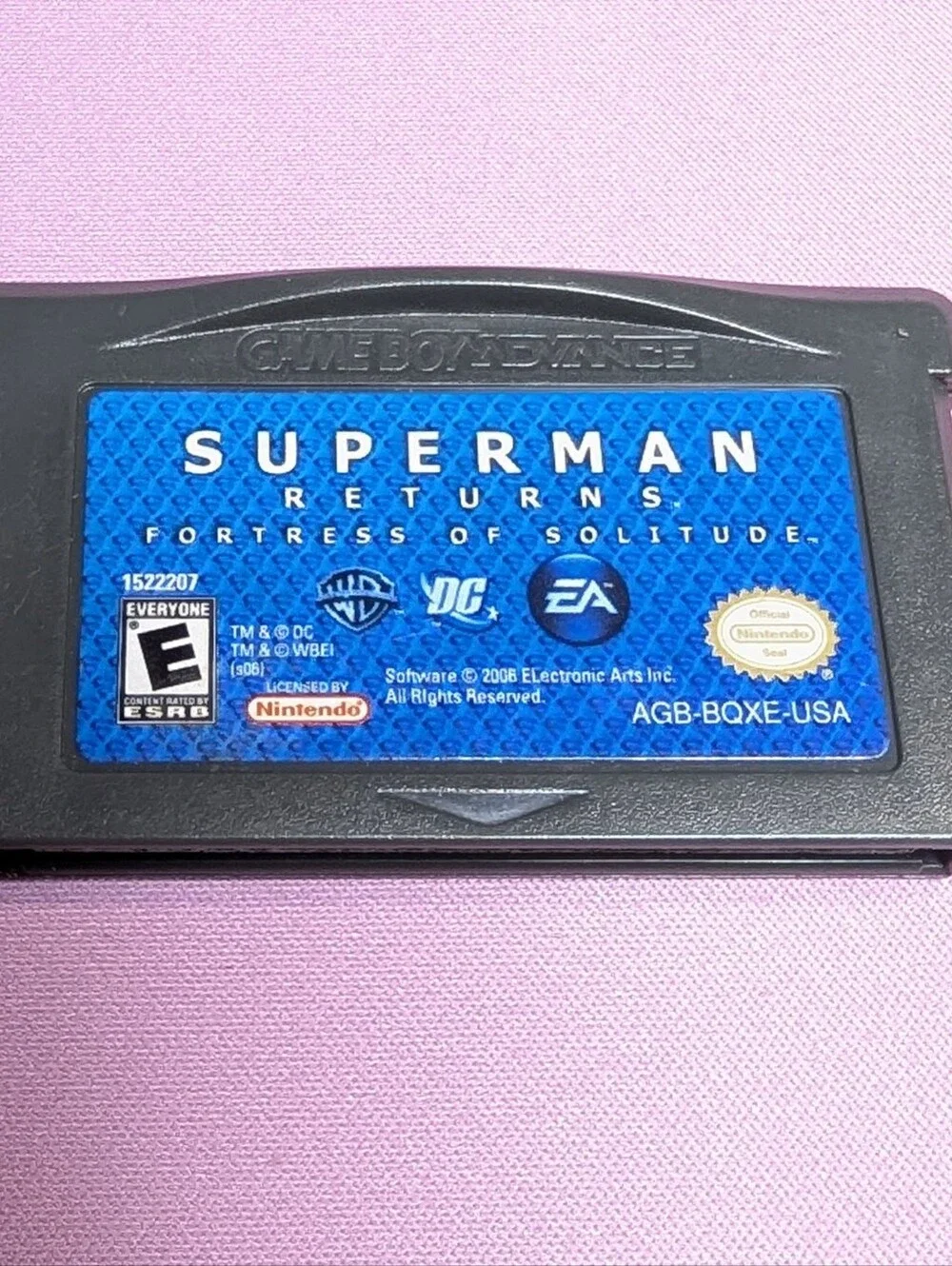 Superman Returns Fortress of Solitude GBA Nintendo Game Boy Advance Game